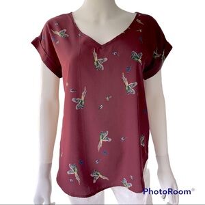 Coverstiched Pheasant Top Size Small